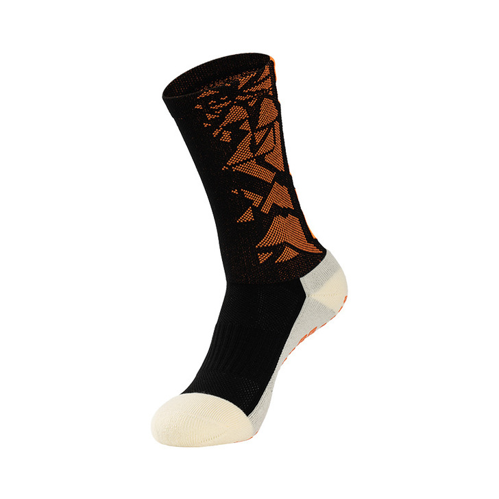 Casual Solid Color Soccer Socks for Men Custom Logo Compression Anti-Slip Sports Socks