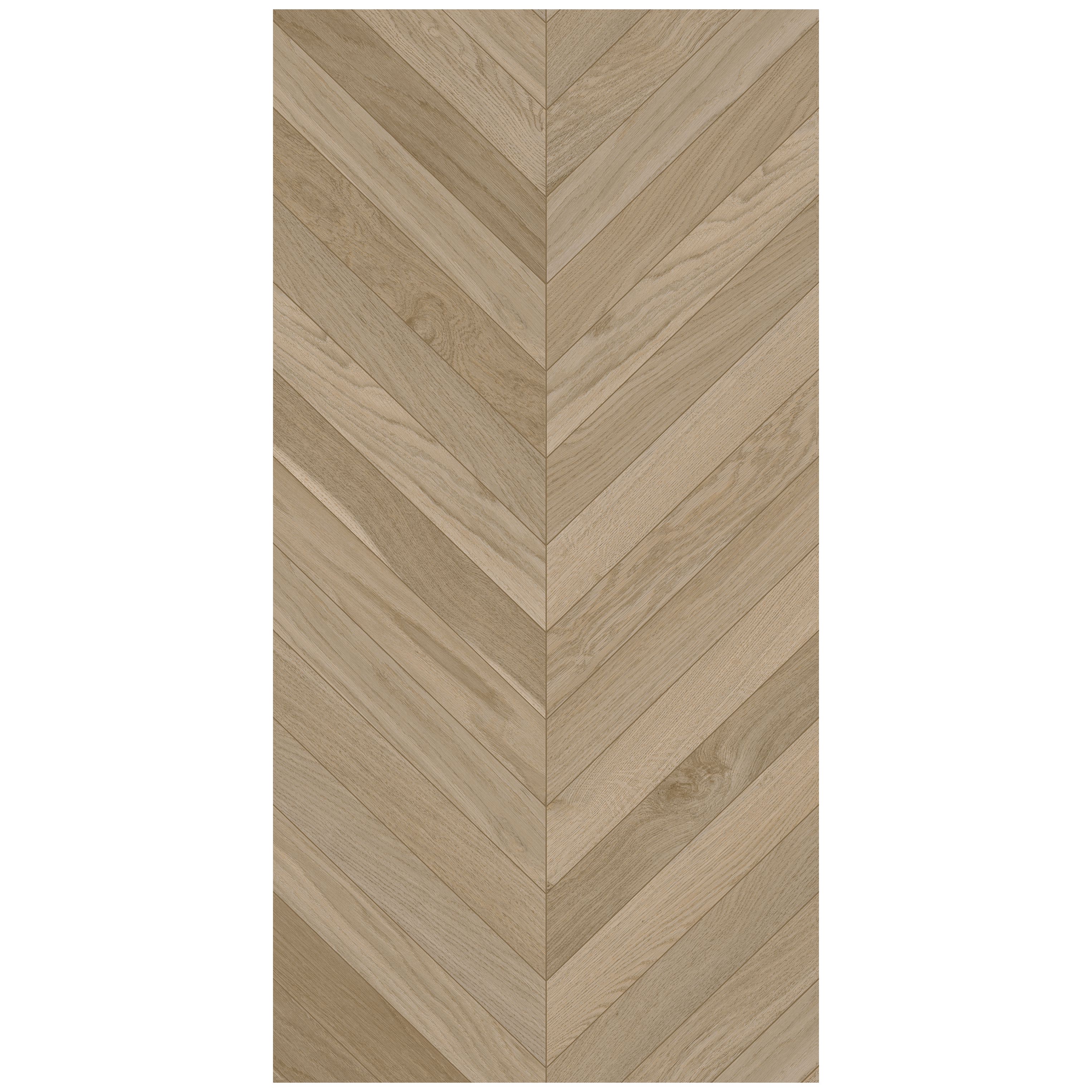 Matte Texture Solid Wood Fish Bone Pattern 60x1200 Tile for Classic Restaurant Floor