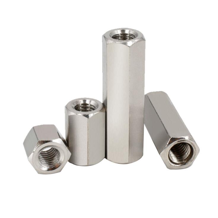 Grade 8.8/ 10.9/ 12.9 Stainless Steel SS201 SS304 SS316 DIN6334 Coupling Hex Long Nut