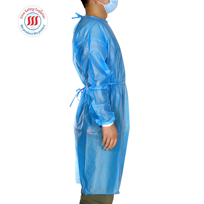 Ce Hospital Surgical Pp Pe Non Woven Disposable Isolation Gown Type6B