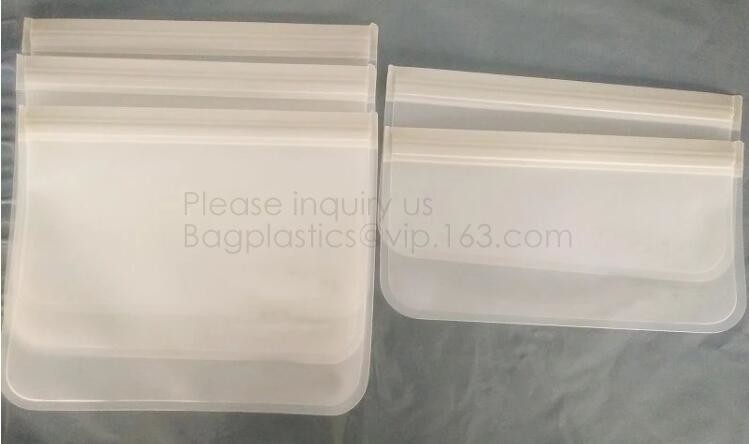 Reusable Silicone Food Storage Bag Washable Silicone Fresh Bag for Fruits Vegetables Meat Preservation bagplastics bagea
