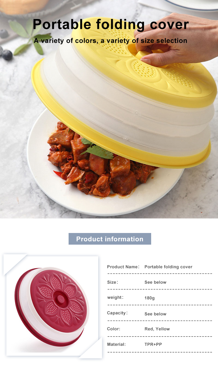 8.2" Collapsible Microwave Food Cover