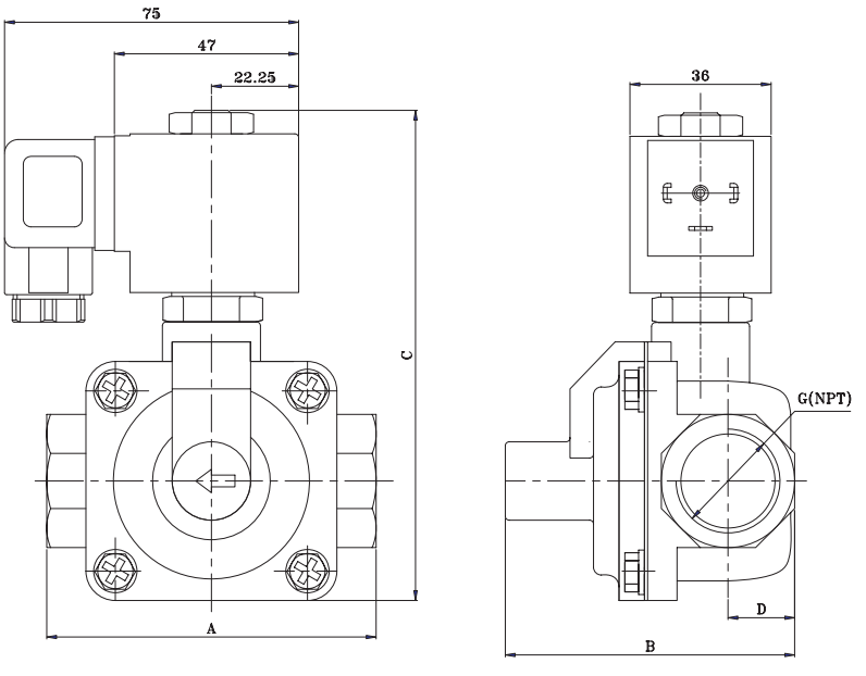 3/8'' 1/2'' 3/4'' 1'' Brass Electric Solenoid Valve Anti Water Hammer 24V 220V