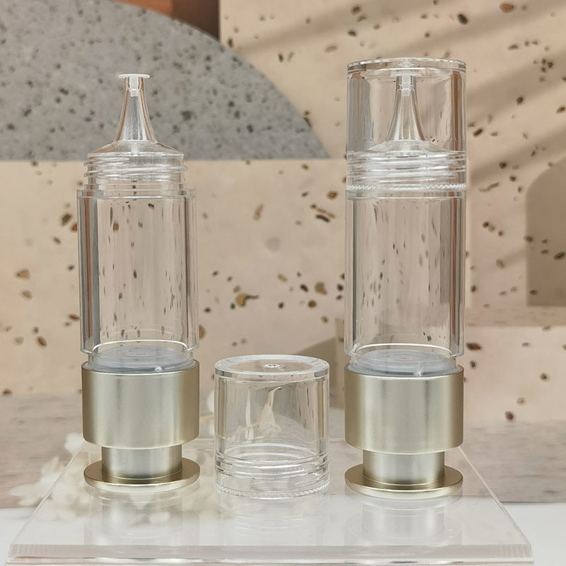 15ml Cosmetic Airless Bottle Liquid Foundation Essence Bottle With Filler Part Tab