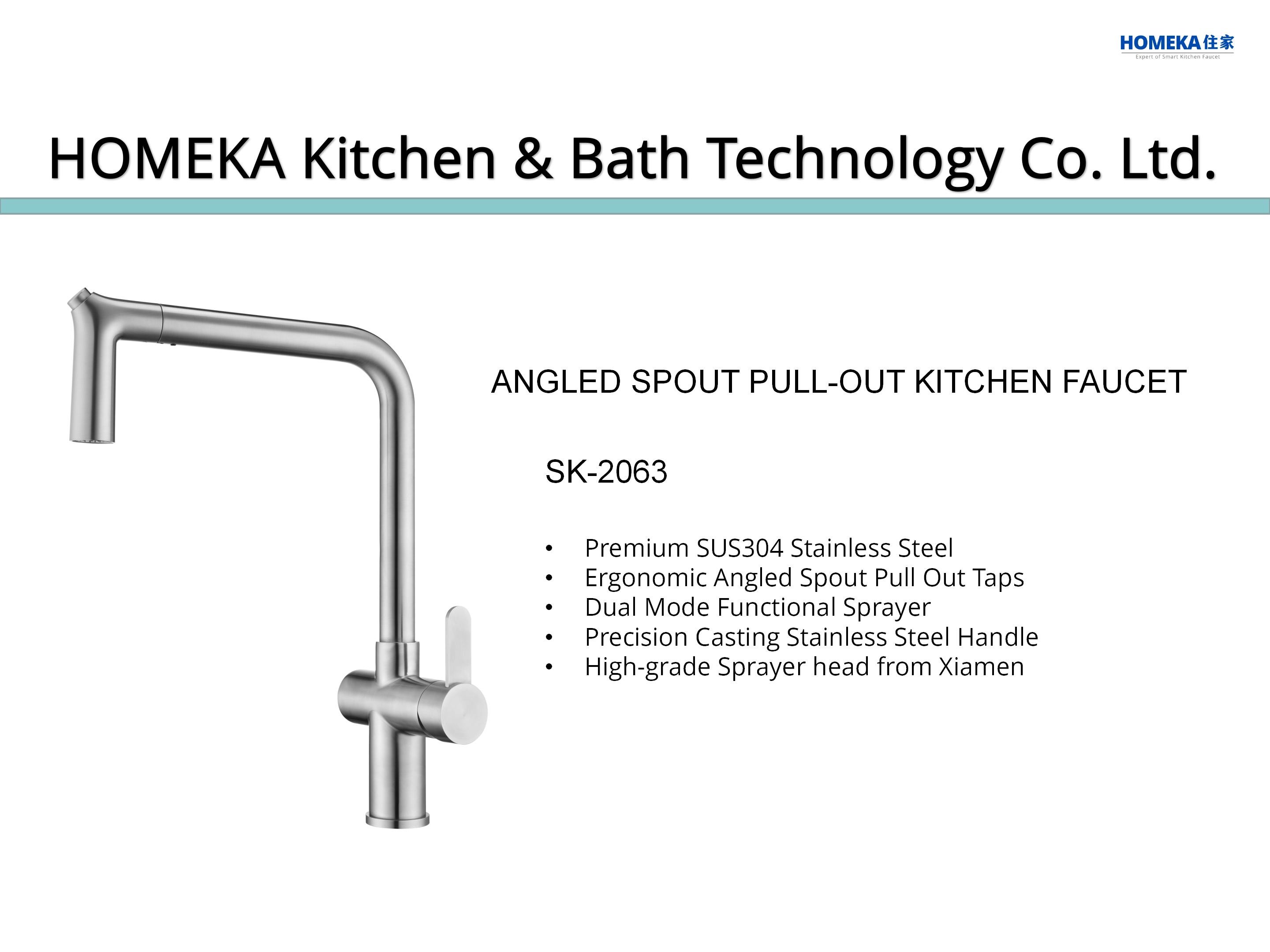 High Arc PEX Hose Single Lever Kitchen Faucet With Sprayer Flexible Kitchen Sink Tap
