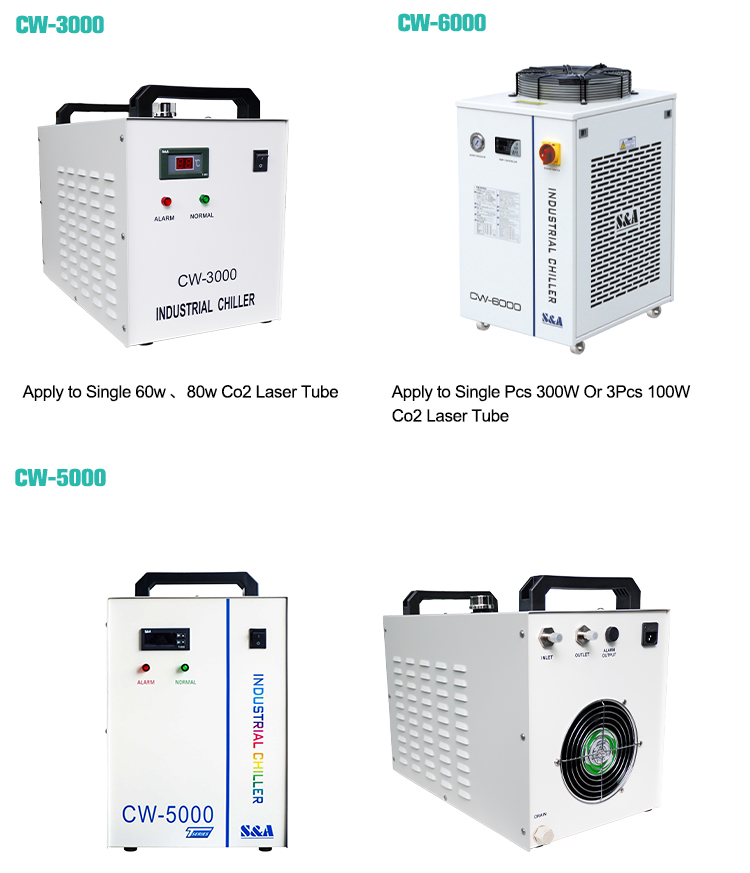 AC 1P 220V/110V Voltage CW-5000 Water Cool Chiller for Industrial Laser Tube Cooling