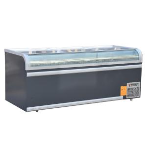 R290 Static Cooling Low Temperature Deep Island Freezers With Back-To-Back