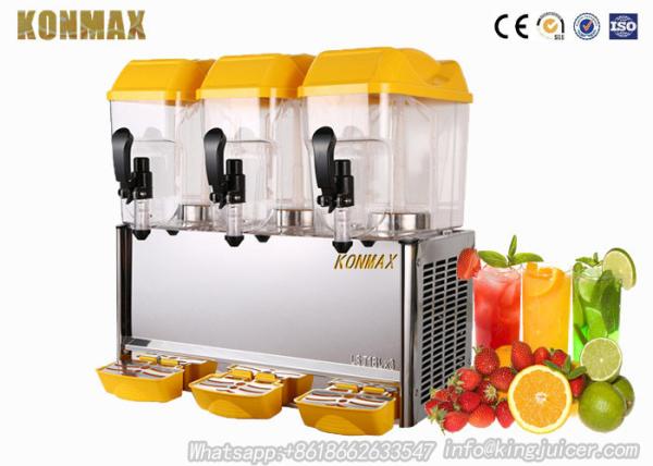 3 tank restaurant beverage dispenser with capacity 54 liters / Cold Juice