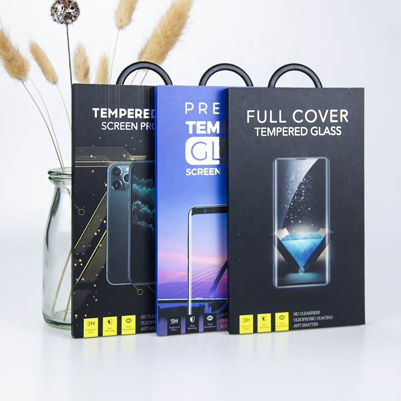 GATHE Paper Plastic Screen Protector Packaging Tempered Glass Packing Box Matte Laminated