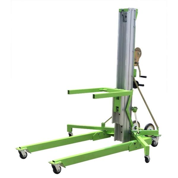 Quality Portable Material Lift with manual winch for sale