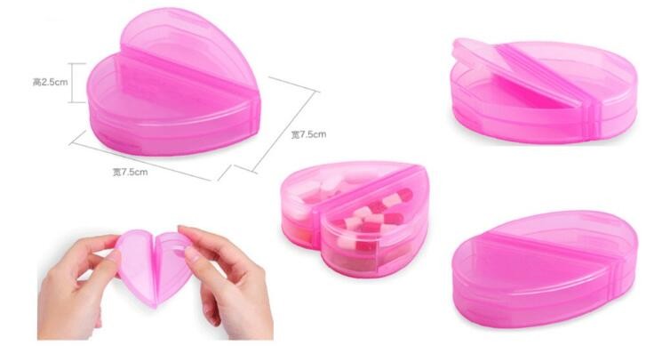 Portable Creative style foldable travel plastic cup with pill case, Random color creative travel cup with pill case for