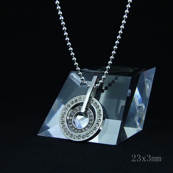 Fashion High Quality Fashion Stainless Steel Round Shapped Necklace Pendant