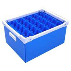 Green Corrugated Plastic Turnover Box Correx Packaging Boxes