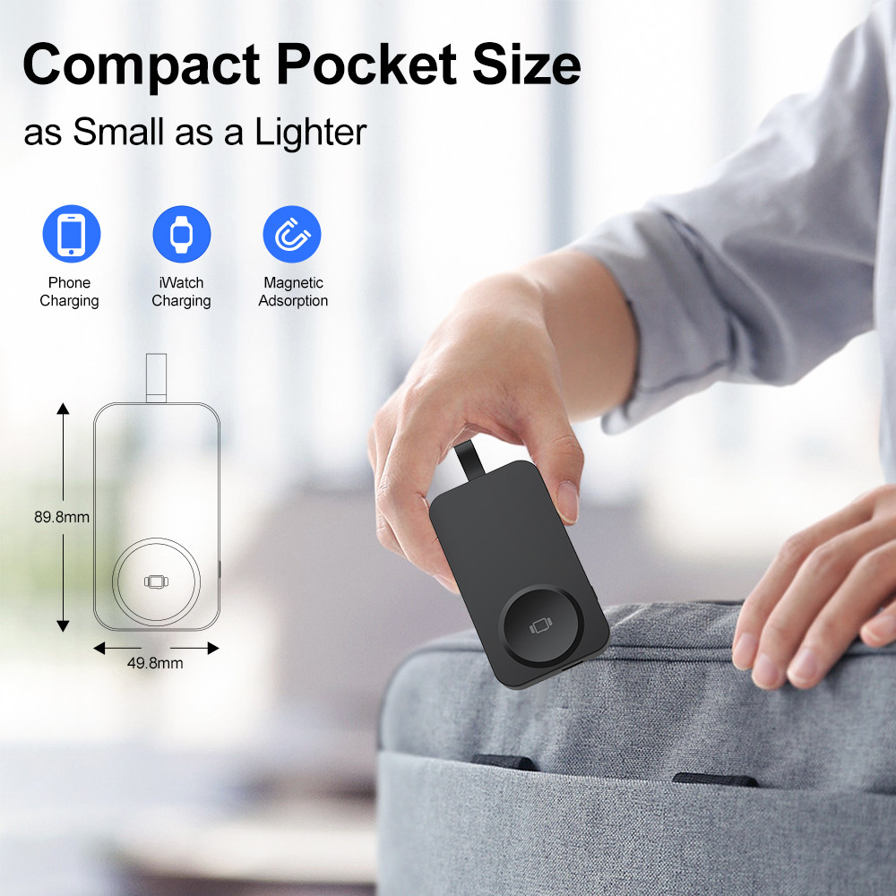 IWatch Series Compatible 2500mAh Wireless Charger with LED Indicator