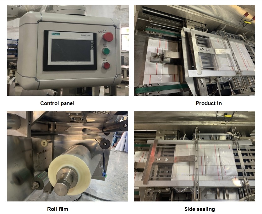 Three Dimensional Transparent OPP Film Note Paper Cellophane Soap Wrapping Packaging Sealing Machine