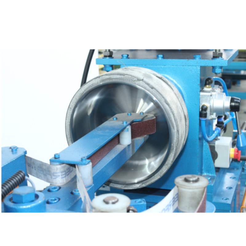 Automatic Stainless Steel Utensils Polishing Machine Double Head For Internal External