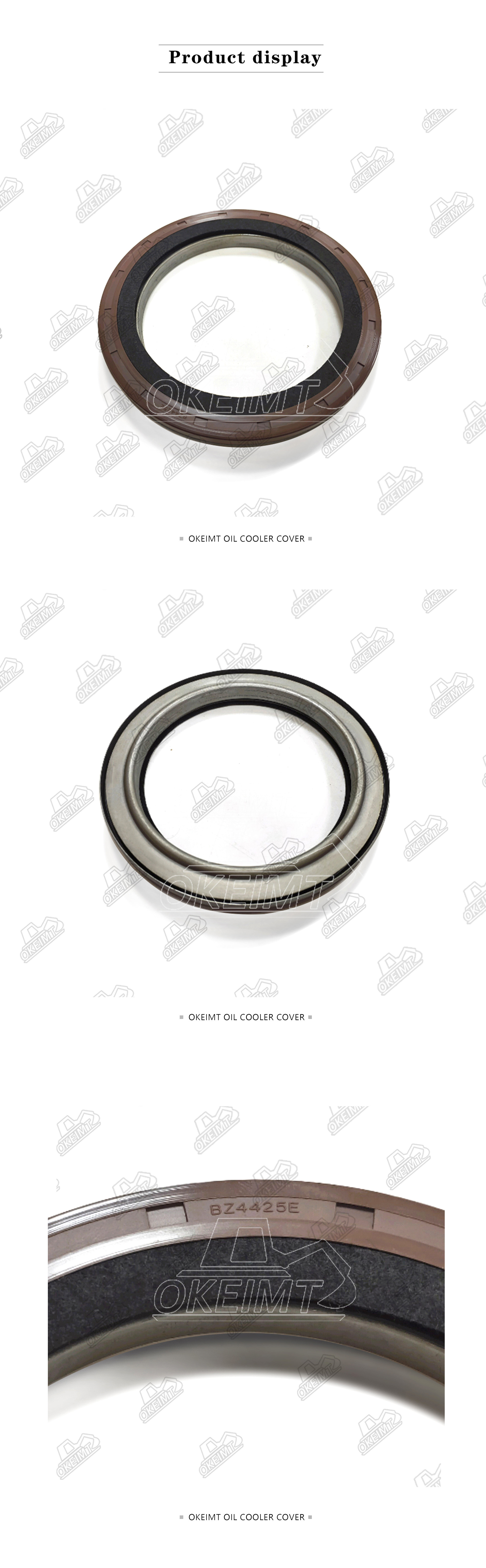 BZ4425E Crankshaft Front Oil Seal Engine Spare Parts For Isuzu 6HK1 Oem 8-97602379-0