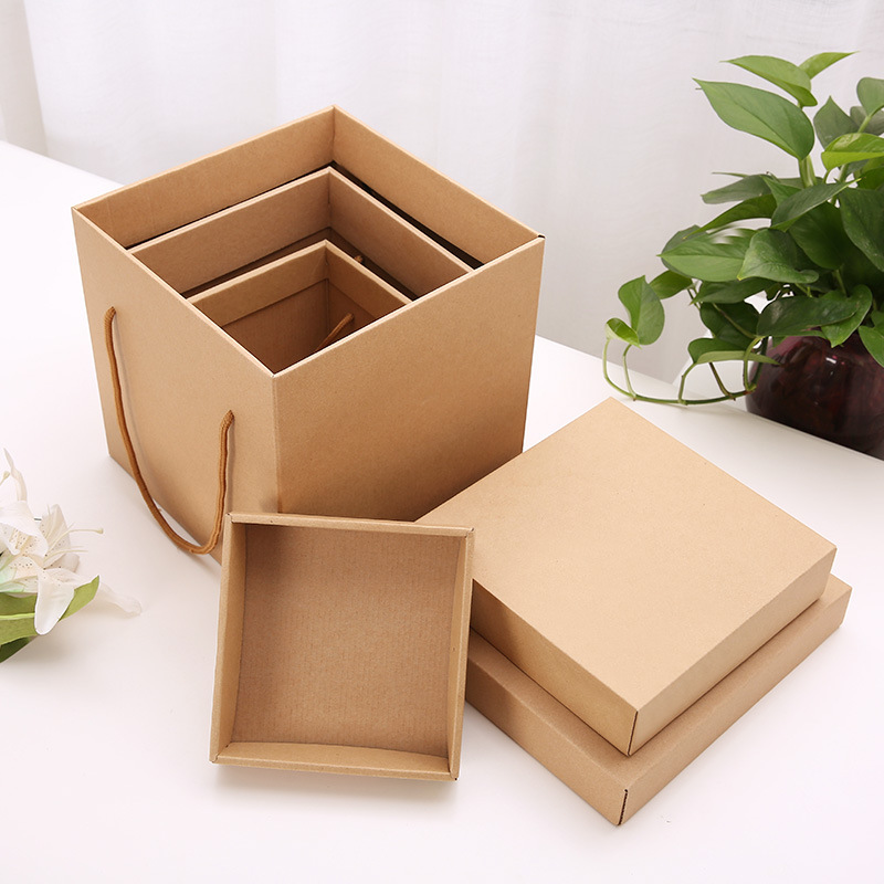 Tiny Stuff Christmas Gift Box With Lid , ODM 100% Recycle Corrugated Board Box