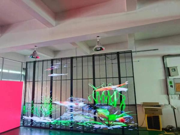 High Brightness Transparent LED Screen Full Color Advertisement Signboard