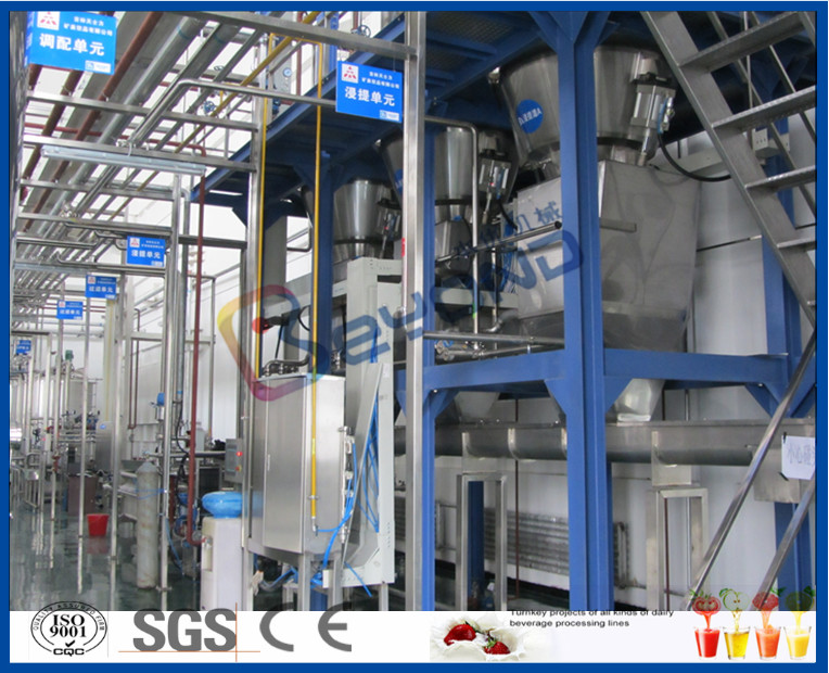 PLC Control Beverage Production Line For Tea beverage Manufacturing Industry