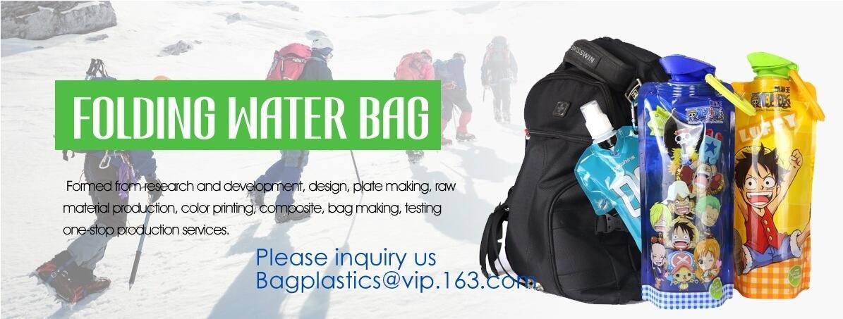Customized Climbing Printed BPA Free Foldable T-shirt Shaped Bottle Collapsible Water Bottle Bag,250ml-600ml Foldable Co
