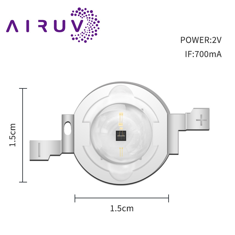 2W LED Chip 585-590nm 800-810nm 950-1100mW 700mA 2.0-2.4V For Therapeutic Lamp