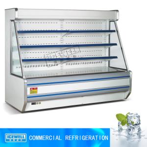 2.5m open chiller customized color commercial supermarket display refrigerator