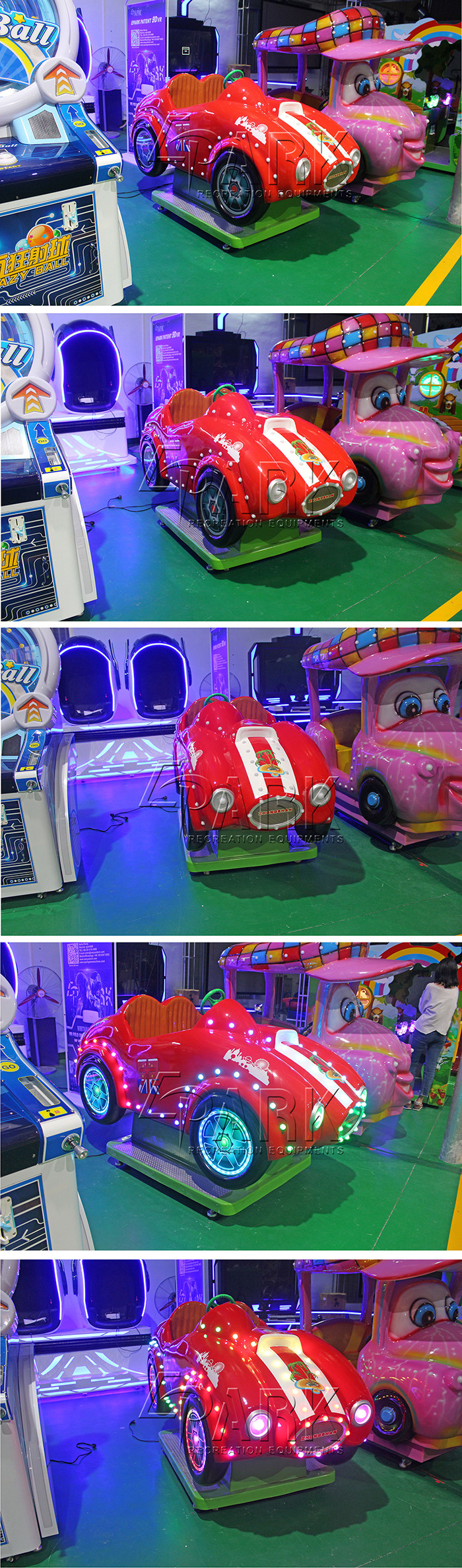 Porsche Ride MP3 Coin Operated Motorcycle Ride Amusement Game Machine