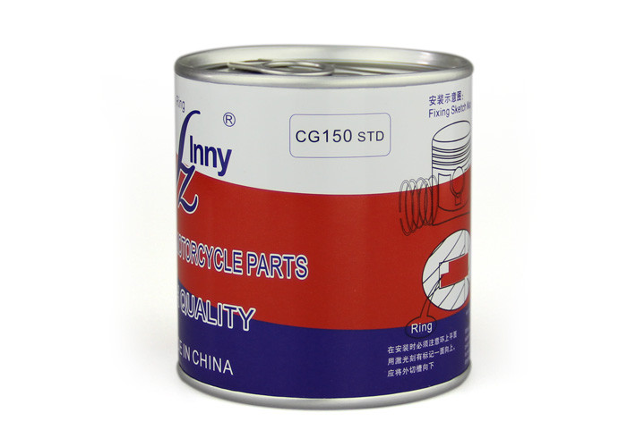 Red Color Print Custom Paper Cylinder Cans Gift Package Round Boxes