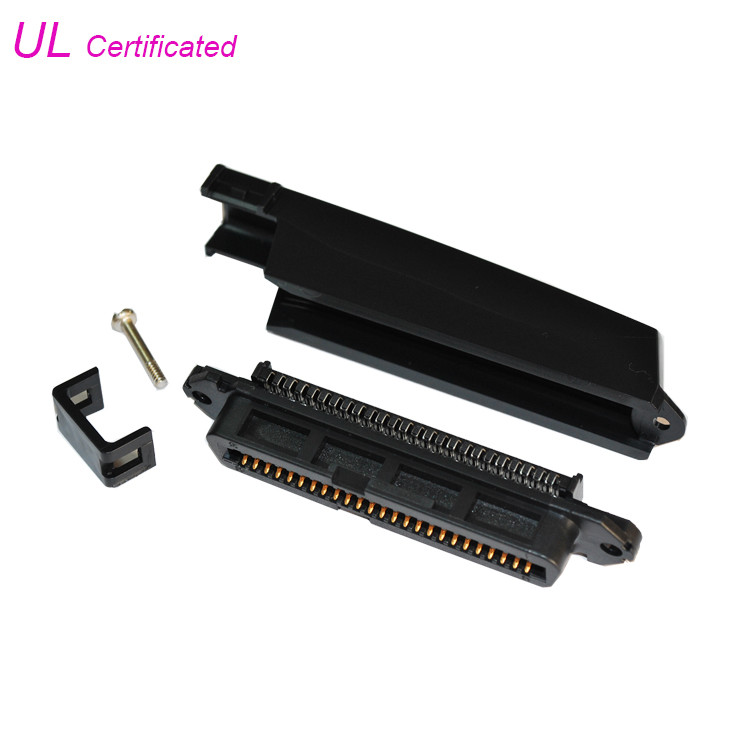  90 Degree 50 Pin Centronics Connector Female 25 pair Champ IDC Header Manufactures