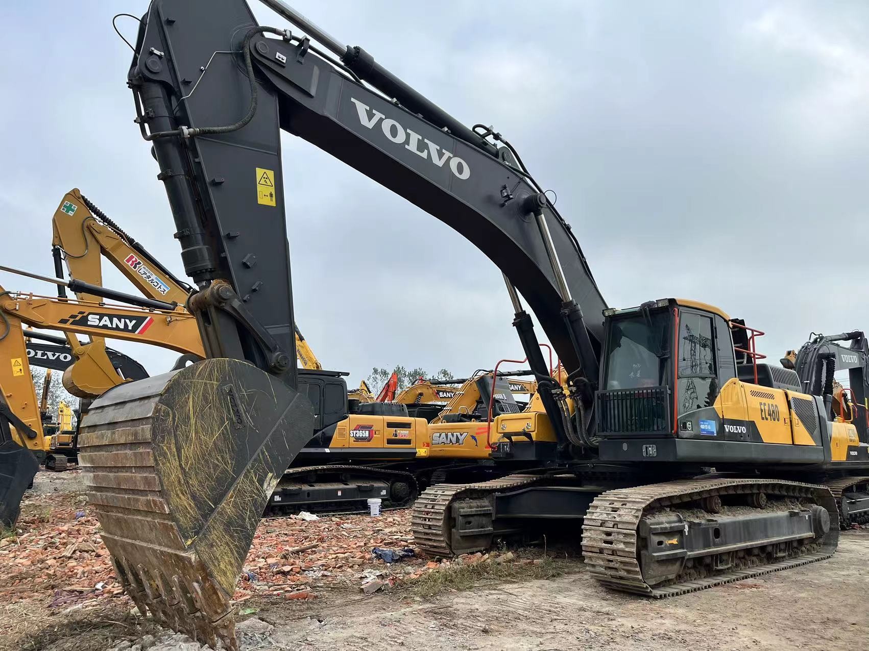 High Efficiency Low Fuel Consumption Volvo EC480DL EC480 48 Ton Used Excavators Hydraulic Excavator In China From Korea