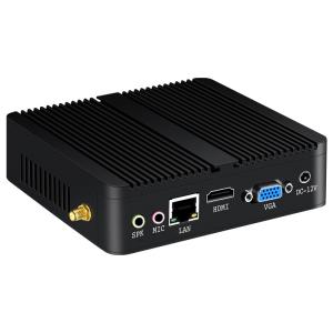 Single Ethernet Fanless Mini PC 6USB Interfaces Protable Computer For Home