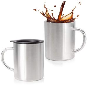 China Shatterproof Thermal Wine Stainless Steel Cup With Handle Classic Style on sale