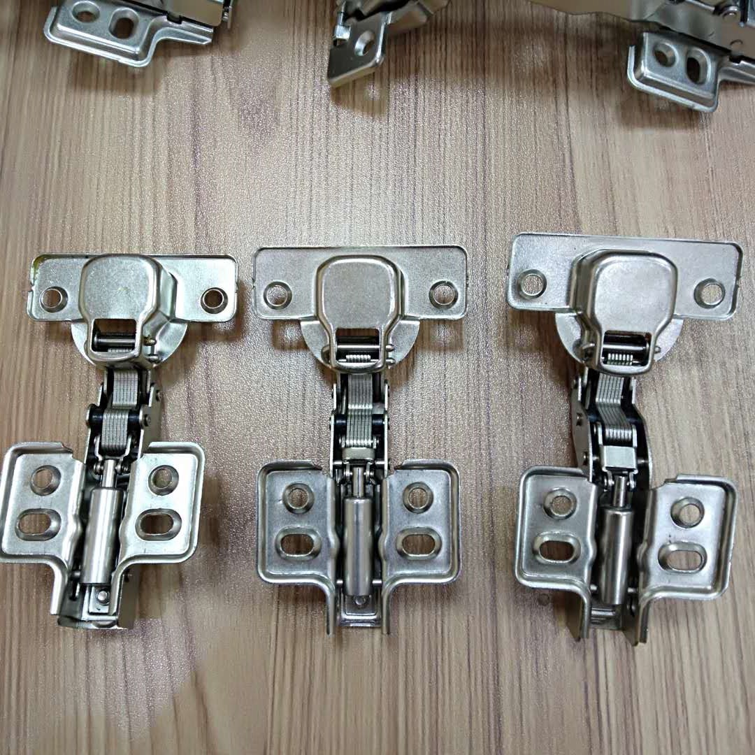 Two Hole Stainless Steel 201 Overlay Cabinet Hinges 11.5mm Depth