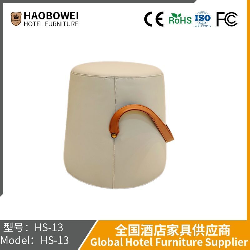Haobowei Furniture Small Dun Zi Home with The Door for Shoes Stool Living Room Sofa Stool Hand-Held Low Stool Sit Dun Round Stool Light Luxury Lovely Simple