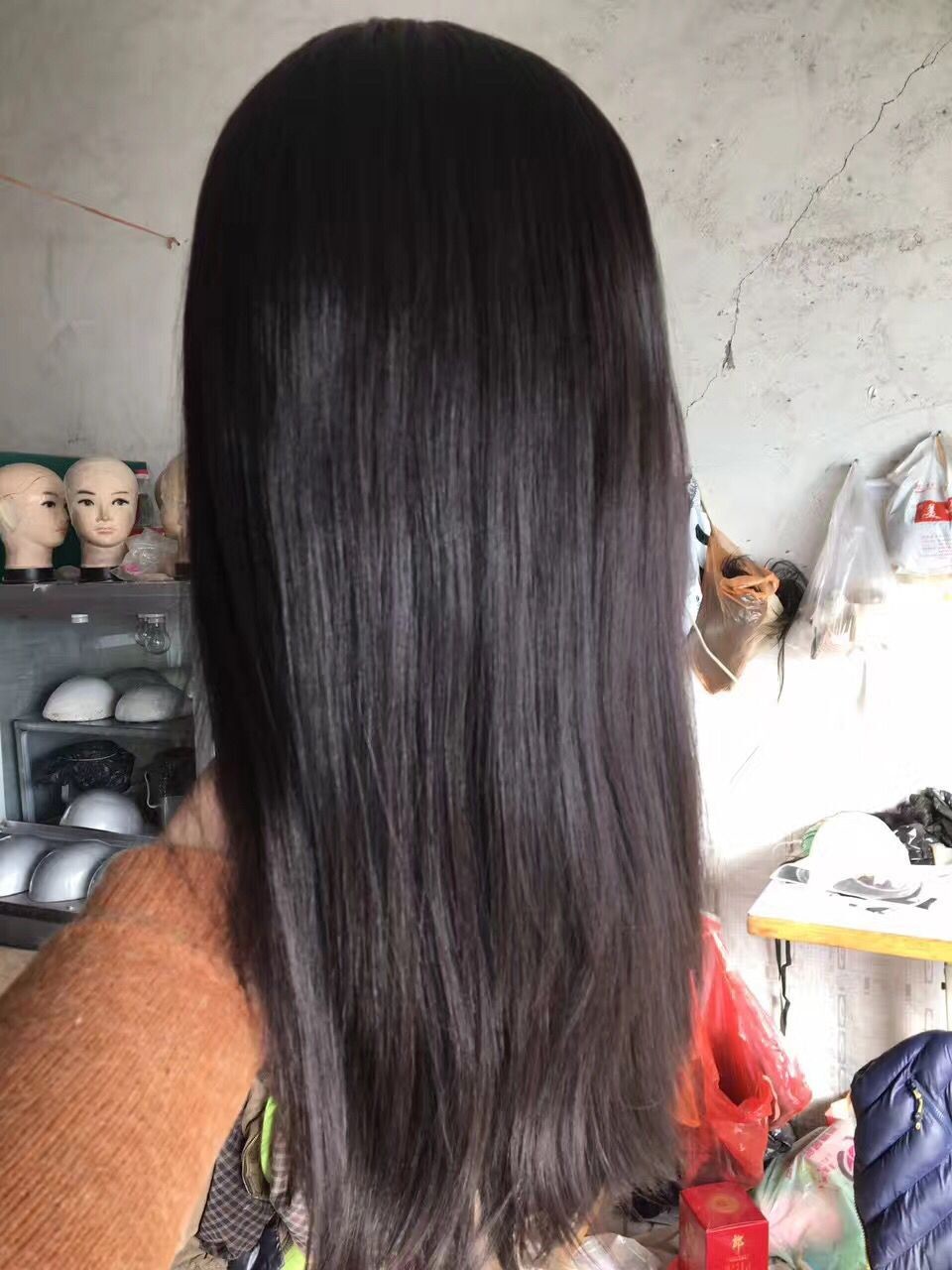 19 Inches Silky Straight Jewish Wigs Eueropean Virgin Hair all the Hair Length