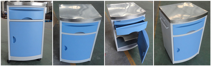 Hospital Stainless Steel Top Medical Bed Side Cabinet Locker