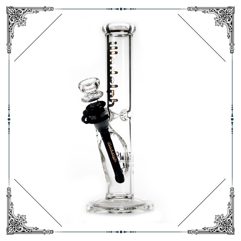 10 Inches Straight Tube Glass Smoking Water Pipe Ice Catcher Cool Bong