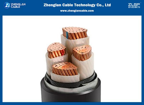 0.6/1kv NYY 4 Core Copper Aluminum Conductor Cable XLPE PVC Underground Armoured