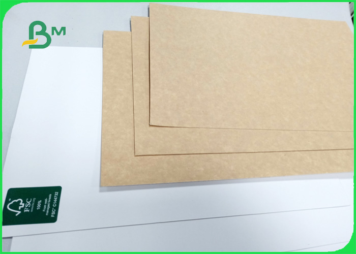 Width 748mm * 528mm High stiffness 250gsm White top liner paper for packing