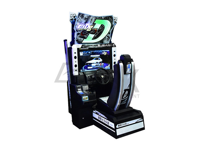 Indoor Initial D8 Arcade Game Coin Operated Car Racing Game Machine With 32" LCD