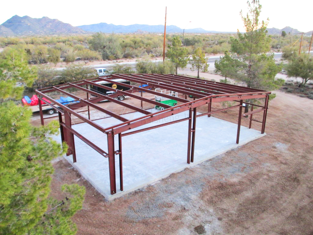 Light Prefab Building Steel Structure Workshop with C.Z Shape Steel Channel Purlin Made