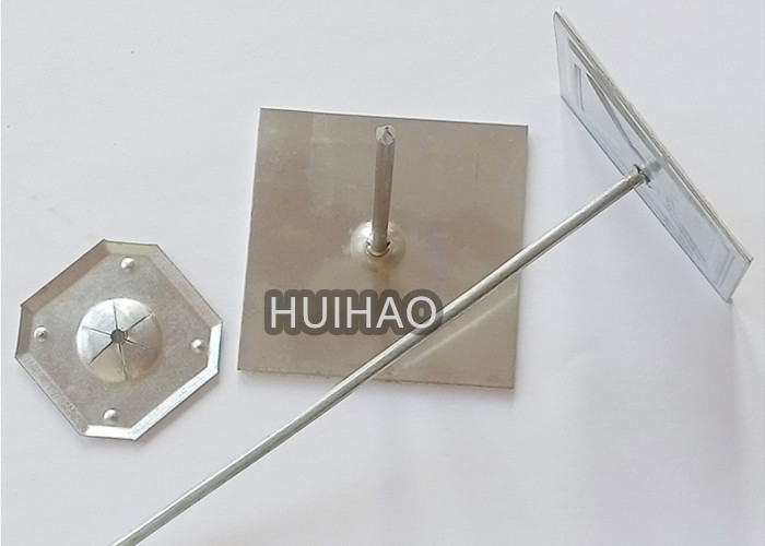 Galvanized Steel Self Adhesive Stick Pins 60mm Insulation Hanger