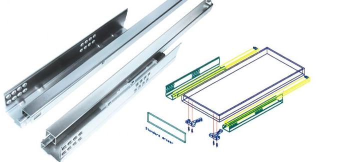  300mm-550mm Slide Track Channel Recyclable Feature IS09001 Certification Manufactures