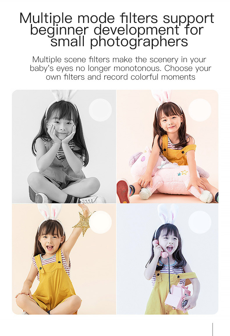 Mini Camera Kids Camera 1080P HD Digital Video Camera Kids Digital Camera With Silicone Unicorn Case Camera for Kids