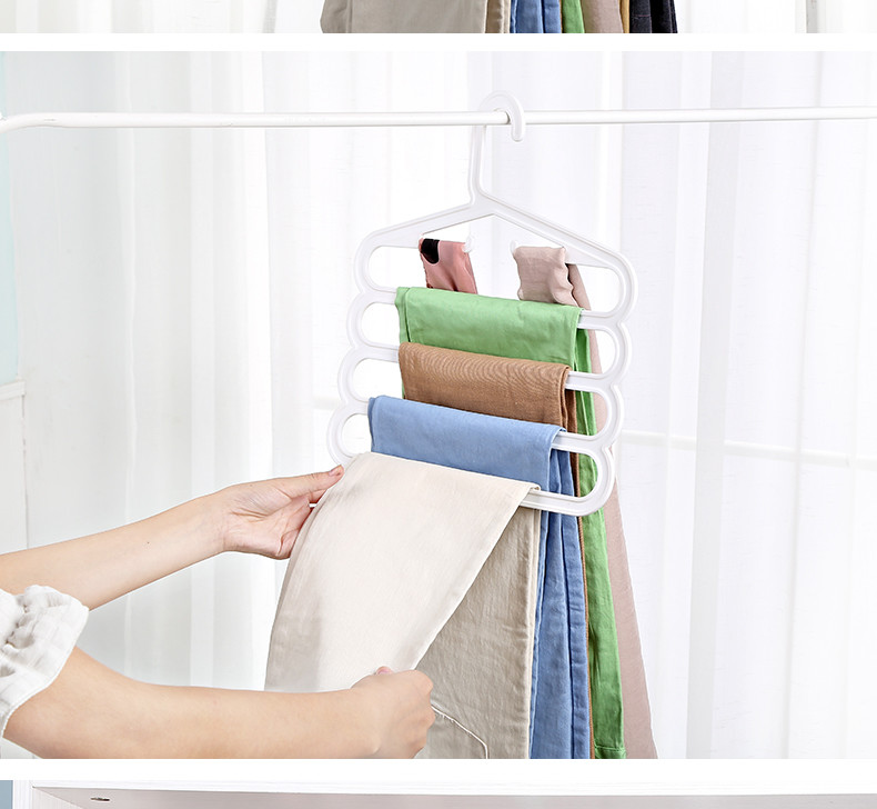 Pants Household Drying Wardrobe Racks Coloured Plastic Coat Hangers