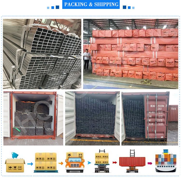 Special Pipe Galvanized Welded Square / Rectangular Steel Pipe/tube/hollow Section Steel Pipe with ERW Technique