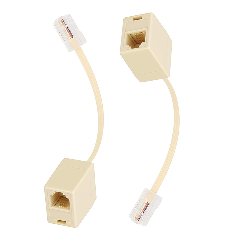 Ethernet RJ45 8P8C Male to Telephone RJ11 4P4C Female Socket ADSL Connector Converter Extension Cable Adapter