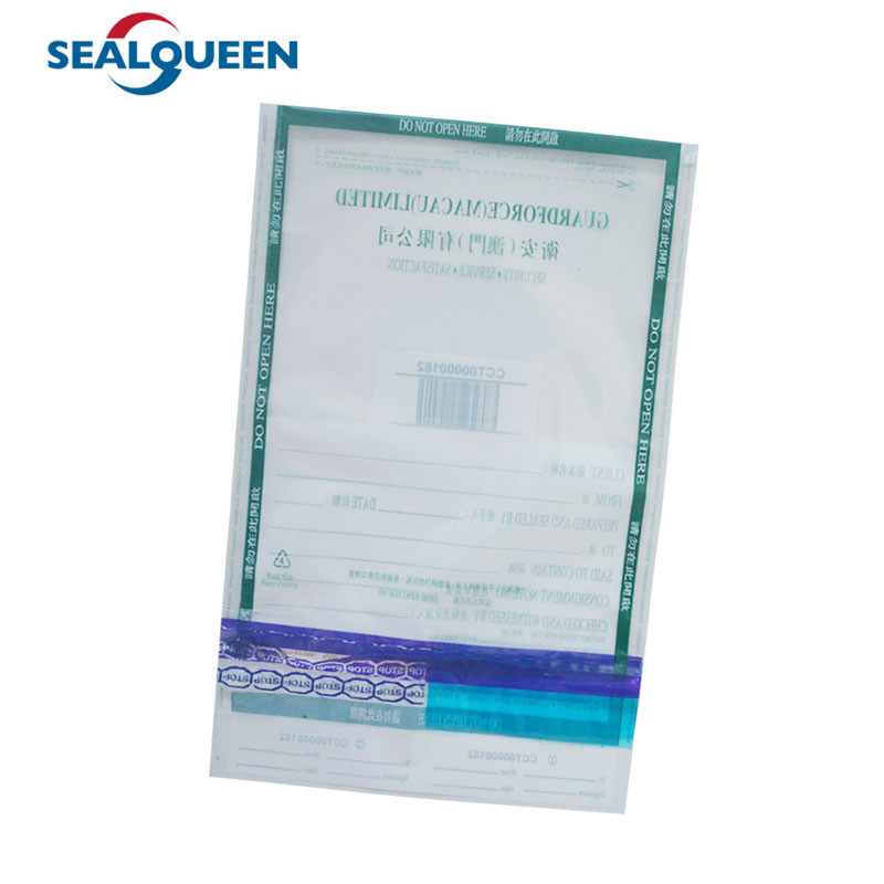 LDPE Safety Courier Bag Tamper Evident Security Shipping Bag Custom Design