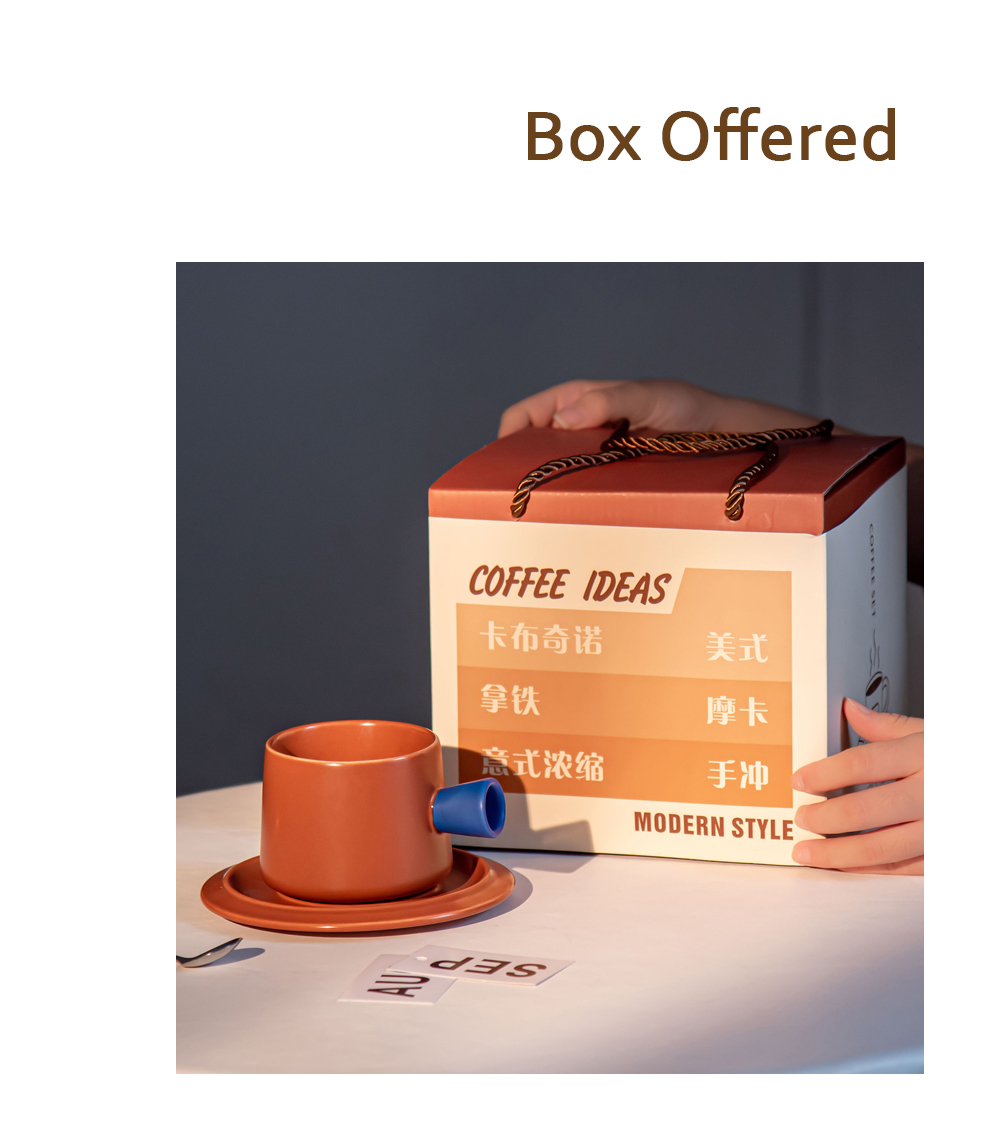 320ml Porcelain Tea Cup And Saucer Set In Box Sustainable Ceramic Coffee Mug With A Saucer